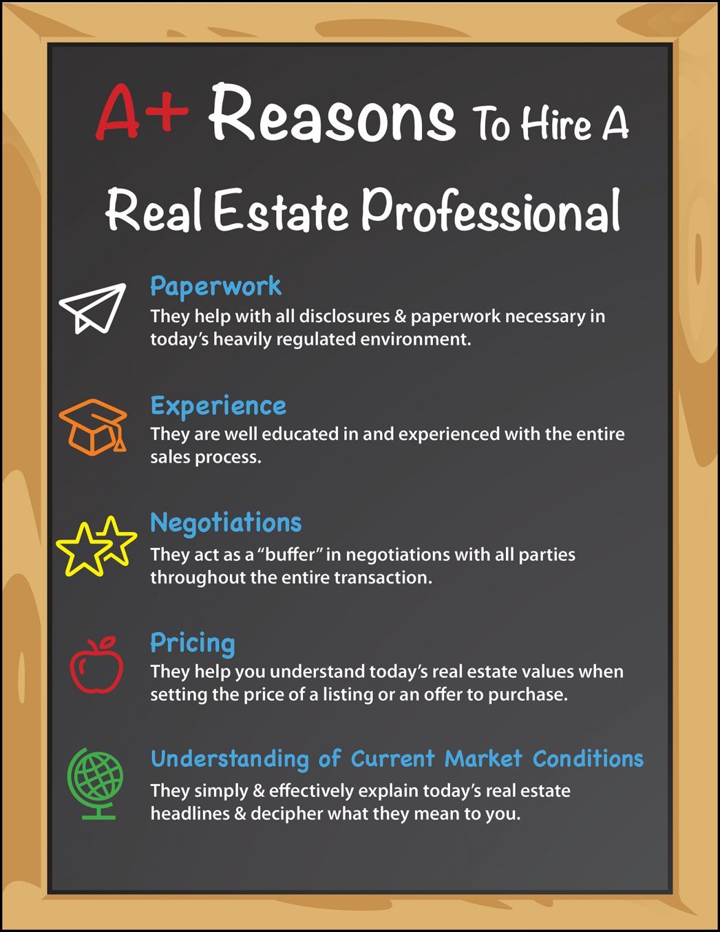 Top 5 A+ Reasons to Hire a Real Estate Pro [INFOGRAPHIC] | MyKCM
