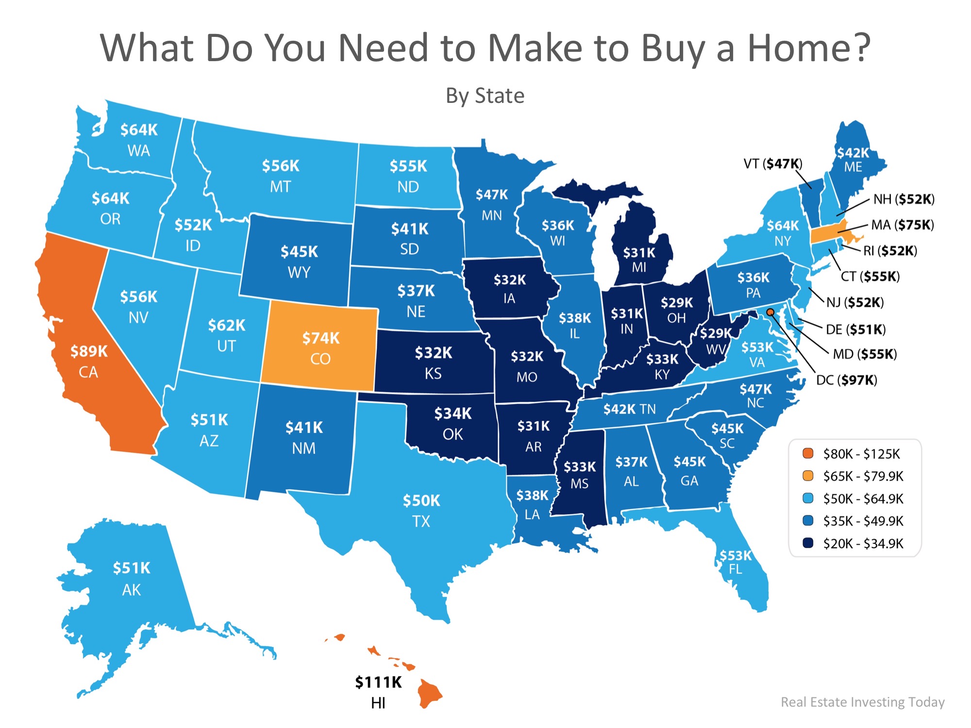 How Much Do You Need to Make to Buy a Home in Your State