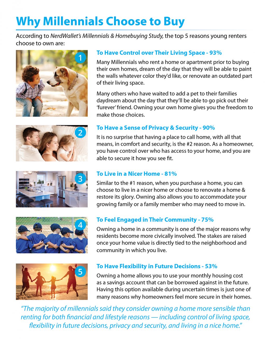 5 Reasons Millennials Choose to Buy a Home [INFOGRAPHIC] | MyKCM