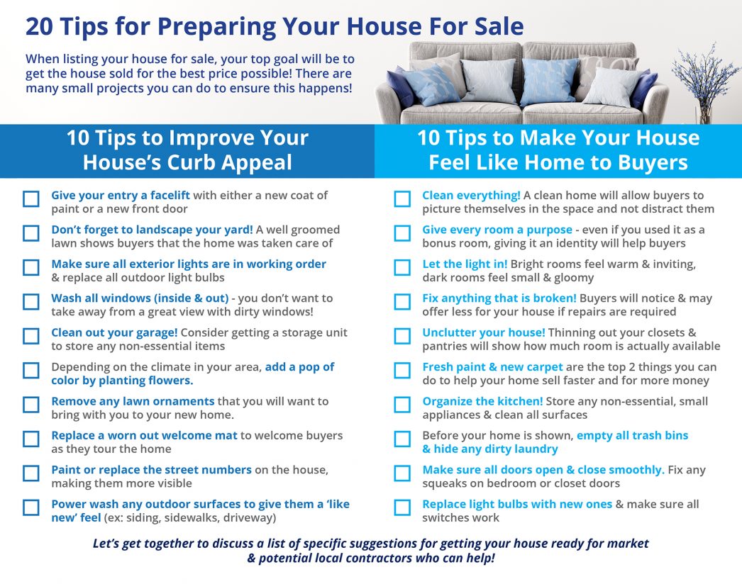 What to do before you sell hot sale your house