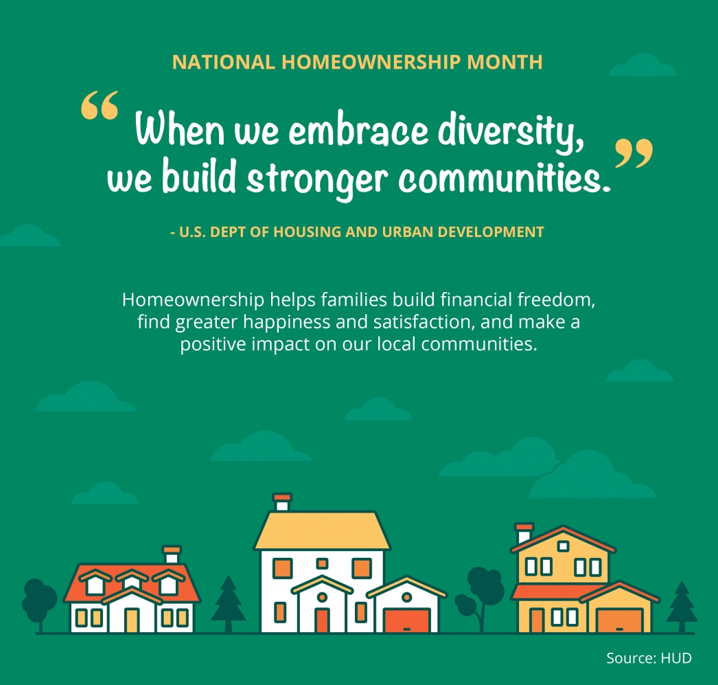 June is National Homeownership Month