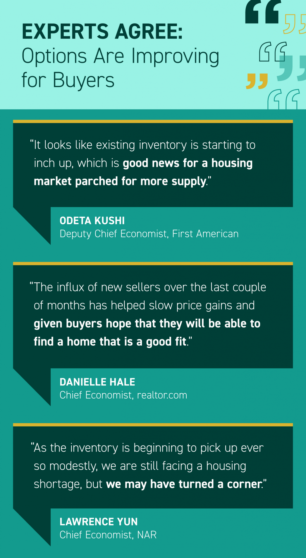 Experts Agree: Options Are Improving for Buyers [INFOGRAPHIC] | MyKCM