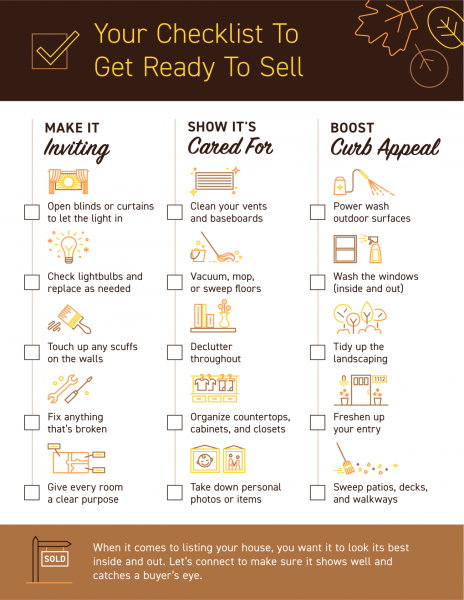 Your Checklist To Get Ready To Sell [INFOGRAPHIC] | MyKCM