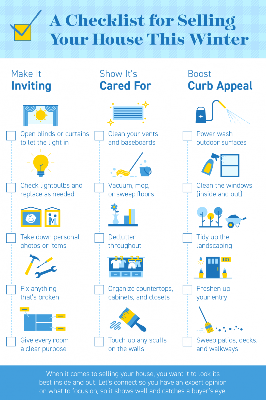 A Checklist for Selling Your House This Winter [INFOGRAPHIC] | MyKCM