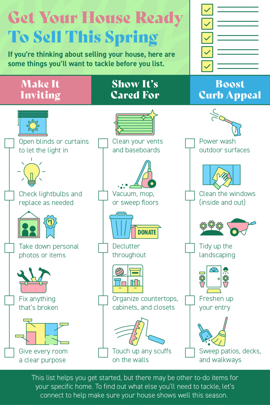 Spring Cleaning Checklist for Sellers [INFOGRAPHIC] | MyKCM