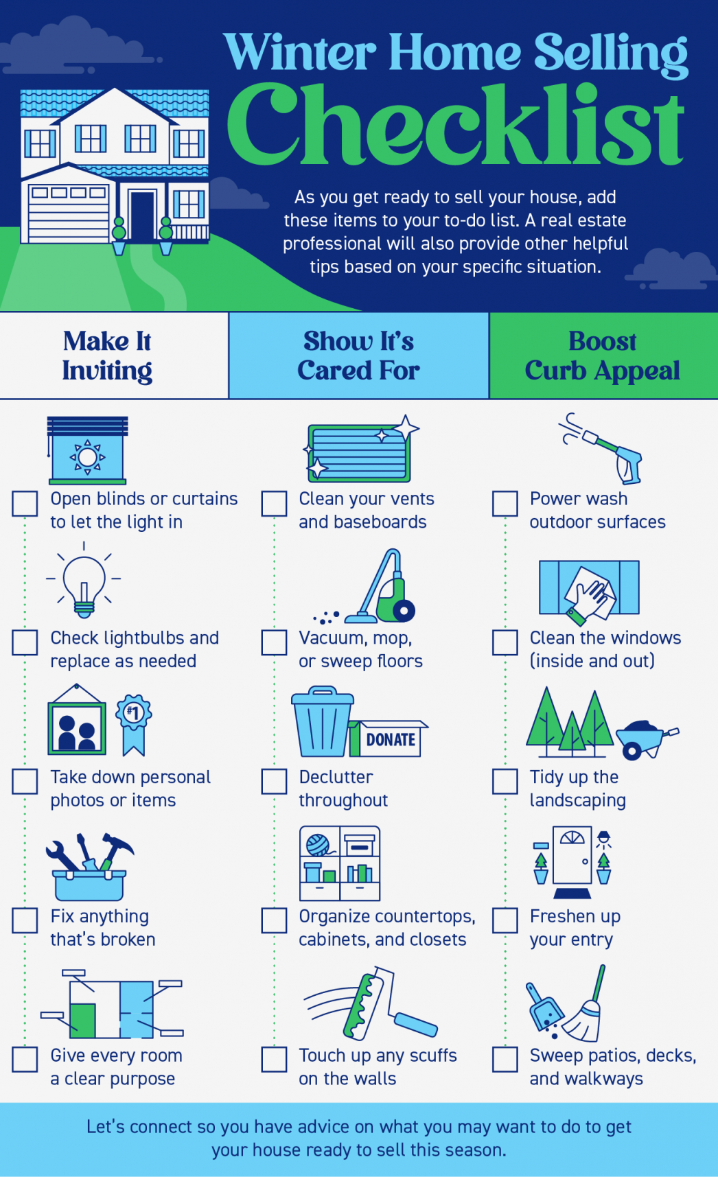 Winter Home Selling Checklist,Tom Ciccarone RE/MAX InStyle Realty